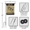 Central Florida Knights Garden Flag with Stand Holder view 3