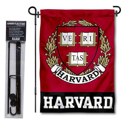Crimson Coat of Arms Garden Flag with Stand Holder