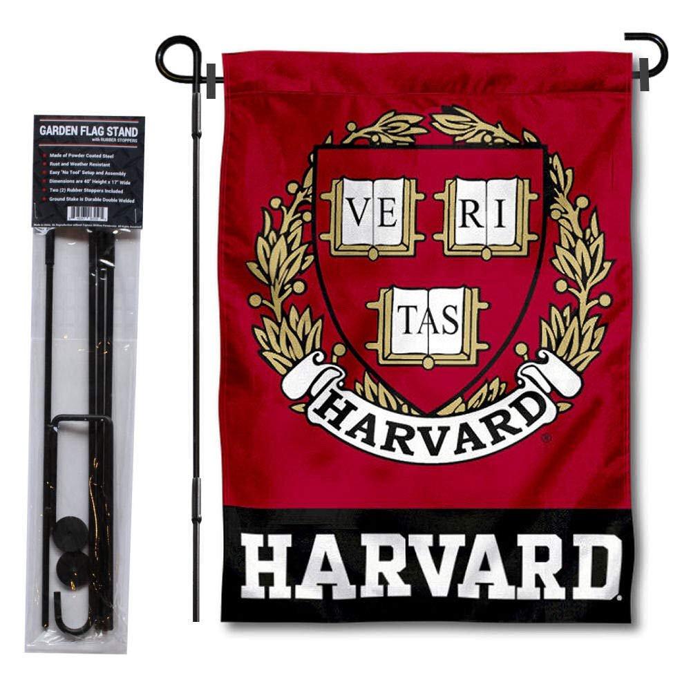 Crimson Coat of Arms Garden Flag with Stand Holder