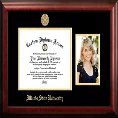 Campus Images Illinois State 11 x 8.5 Inches Gold Embossed Diploma Frame with 5 x 7 Inches Portrait