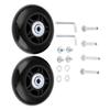 Ricrrover Luggage Suitcase Wheels Kit 84x24mm/3.3"x0.94" w/ 6mm ABEC 608zz Inline Outdoor Skate Replacement Wheels, Set of (2) (OD:84 W:24 ID:6 Axles:35&40mm) view 1