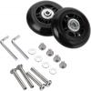 Ricrrover Luggage Suitcase Wheels 70mm x 24mm/2.75"x0.94" w/ABEC 608zz Skate Inline Outdoor Replacement Wheels, One Set of (2) (OD:70 W:24 ID:6 Axles:35 & 40mm) view 1