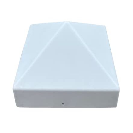 12" White Square Piling Cap