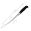 Bushcraft Fillet Knife, 12.25 Inch Fillet Knife for Fish, Fixed Blade Fish Fillet Knife, 440C Hardened Stainless Steel Boning Knife by Kratos - ZF1F view 2