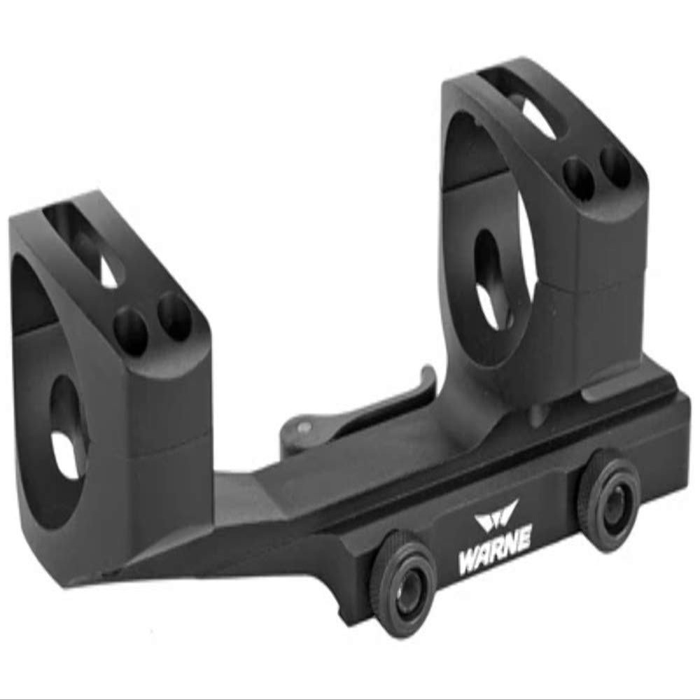 WARNE QDXSKEL34TW, 34mm MSR Mount, 6061/T6 Aluminum, Steel Threaded Inserts, Quick Detach, Black