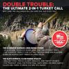 DUCK COMMANDER Double Trouble - 2 Sided Turkey Pot Call, Turkey Hunting Gear and Accessories, Aluminum/Slate view 4