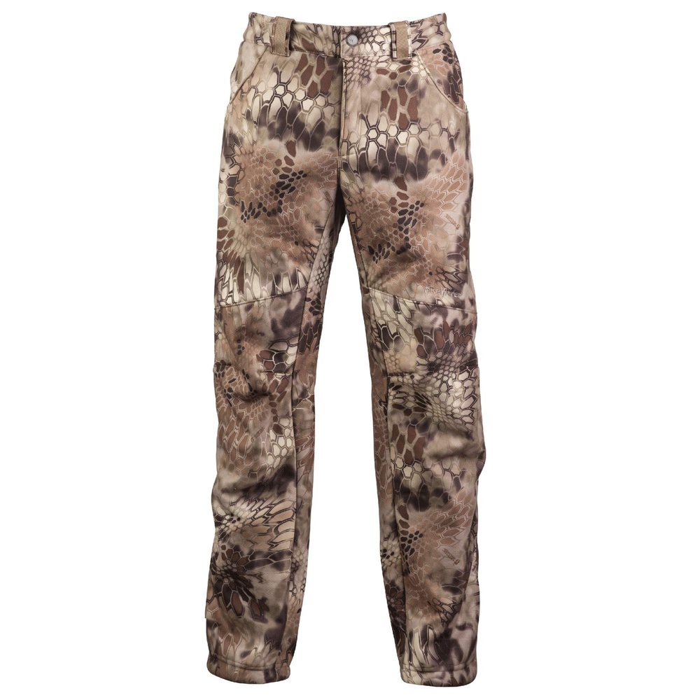 Kryptek Men's Njord Pant, Windproof & Fleece-Lined Cold-Weather Hunting Pant, Waterproof, Tactical Camouflage, Highlander - 3XL