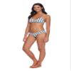 Eidon Women's Low Rider Mid Rise Bikini Bottom Swimsuit Swimwear, Marina airlie Stripe, Large view 3