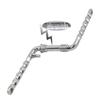 Bike Lowrider Twisted One/Piece Crank 6 1/2" (165mm) Chrome. lowrider Beach Cruiser Bicycle Crank view 1