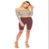 ALWAYS Women's High Waist Biker Shorts - Buttery Soft Workout Running Yoga Pants Maroon One Size view 3