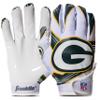 Franklin Sports NFL Green Bay Packers Youth Football Receiver Gloves - X-Small/Small view 1