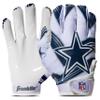 Franklin Sports NFL Dallas Cowboys Youth Football Receiver Gloves - X-Small/Small view 1