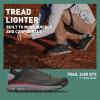 Danner Trail 2650 3 Waterproof Hiking Shoes for Men - Durable Leather & Textile Upper with Breathable Gore-Tex Lining and Vibram Traction Outsole, Dark Gray/Brick Red - 9.5D view 2