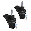 2PCS Push Button Latch Series Plastic & Metal to Close Latch with Locking for Boat Glove Box Latch view 1