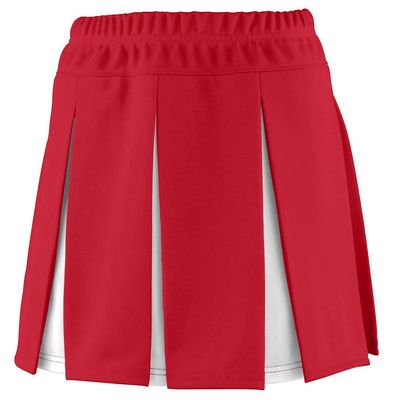 Augusta Sportswear Girls Small Red/White Skirt