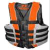 High-Performance Hardcore Adult Life Vest | USCG Approved Safety Flotation Device for Water Sports, Boating, and Outdoor Adventures | Fully Enclosed Neon Orange Adult 2X/3X view 1