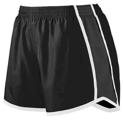 Augusta Sportswear Girls Medium Black/Black/White Shorts