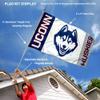 Connecticut Huskies White Flag with Pole and Bracket Kit view 2