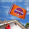 Clemson Tigers 2018 National Champions Flag with Pole and Bracket Complete Set view 2