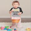 Tstars No Bunny Loves Me Like Jesus Funny Easter Raglan 3/4 Sleeve T-Shirt for Toddler & Kids 4T Dark Gray view 2