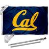 Cal Berkeley Golden Bears Script Flag with Pole and Bracket Kit view 1