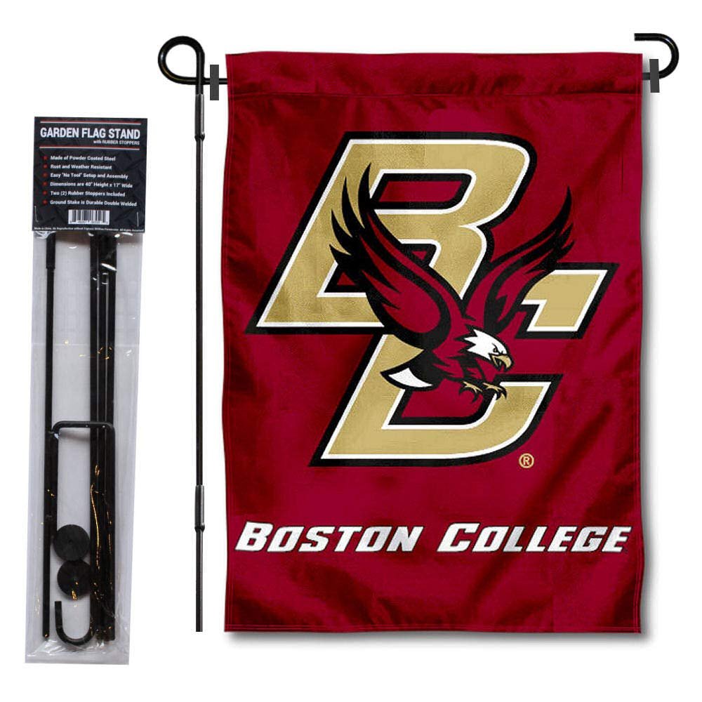 Boston College Eagles Garden Flag with Stand Holder