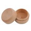 Mini Round Wooden Boxes,Portable Trinket Earrings Organizer,Wedding Ring Jewelry Bearer Boxes,DIY Craft Gift Case view 1