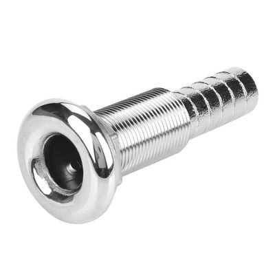 Aramox Hose Barb Fitting, Stainless Steel Thru-Hull Marine Barbed Drain Fitting, for Boat Plumbing Applications