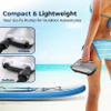SereneLife Electric Paddle Board Pump - Portable 20 PSI Dual-Stage Air Compressor for Super Fast Inflation and Deflation, Auto-Off, LCD Display and 12V Car Connector - for SUP, Boats & Inflatables view 2
