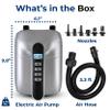 SereneLife Electric Paddle Board Pump - Portable 20 PSI Dual-Stage Air Compressor for Super Fast Inflation and Deflation, Auto-Off, LCD Display and 12V Car Connector - for SUP, Boats & Inflatables view 3