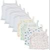 B-One Kids Girls Tank Top Camisoles, Pack of 8, White and Floral Print, Sleeveless Cotton Undershirts (US, Age, 5 Years, Mixed Cami) view 1