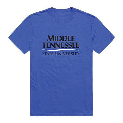 Mid Tenn St Blue Raiders Institutional Tee, Royal, Large