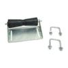 Sturdy Built 12 inch Black Rubber Boat Trailer Keel Roller and Bracket Kit for 3x3 Cross Members view 2