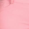YELETE Women's Classic Basic Five Pockets Solid Capri Skinny Jeggings Color LIGHT PINK Size S view 4