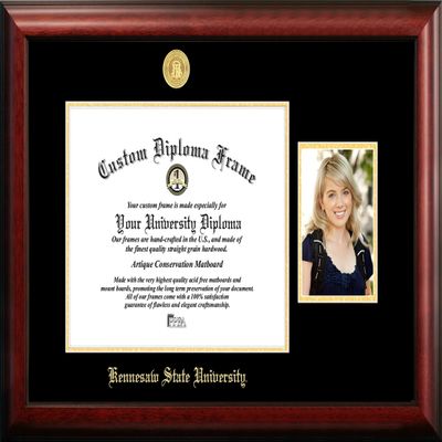Campus Images NCAA Kennesaw State University 14 x 11 Inches Gold Embossed Diploma Frame with 5 x 7 Inches Portrait