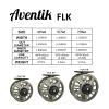 Aventik FLK Fly Fishing Reel Aluminum Trout 3/5, 5/7, 7/9wt Large Arbor Freshwater Fly Reel with Line (Grey 3/5) view 2