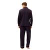 7 VEILS Mens Viscose Made from Bamboo Pajama Set Sleepwear Button-Down Long Sleeve Pj Set (XL) Navy Blue view 2