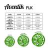 Aventik FLK Fly Fishing Reel Aluminum Trout 3/5, 5/7, 7/9wt Large Arbor Freshwater Fly Reel with Line (Green 3/5) view 2