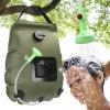 KIPIDA Solar Shower Bag | 5 Gal/20L Solar Heating Camping Shower Bag | Removable Hose | On-Off Switchable Shower Head | Ducha Portatil | Traveling Shower | Portable Shower for Beach Swimming, Hiking view 1