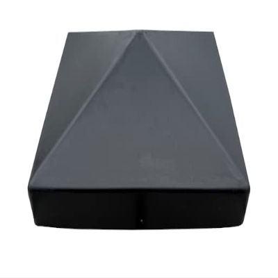 14" Black Square Piling Cap