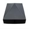 14" Black Square Piling Cap view 1