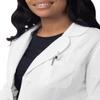 Sivvan Scrubs for Women - 33" Modern Slim Lab Coat - S8804 - White - 3X view 4