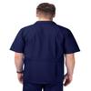 Sivvan Scrubs for Men - Zippered Short Sleeve Jacket - S8308 - Navy - S view 2