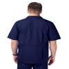 Sivvan Scrubs for Men - Zippered Short Sleeve Jacket - S8308 - Navy - S view 4