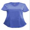 Natural Uniforms Women's Soft Modern Fit Mock Wrap Scrub Top (Ceil Blue, Large) view 1