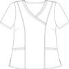 Natural Uniforms Women's Soft Modern Fit Mock Wrap Scrub Top (Ceil Blue, Large) view 4