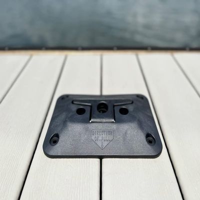 6" Fold Down Cleat Black