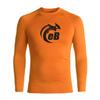 eBodyboarding Launch Out Logo Long Sleeve Rashguard - Orange/Black - L view 1