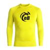 eBodyboarding Launch Out Logo Long Sleeve Rashguard - Yellow/Black - S view 1