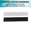EZ-Xtend Polyester Webbing 1 inch Strap  Heavy Duty Polyester Strapping Outlasts & Outperforms Nylon Webbing Straps and Polypropylene Webbing Strap - 4500 Lb. Breaking Strength (Black, 1" x 25 yards) view 3